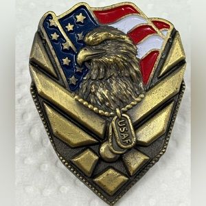 Fallen But Not Forgotten bronze US Air Force Veteran pin (Hand made in the USA)